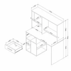 South Shore Annexe Home Office Computer Desk White -South Shore shop unnamed file 275