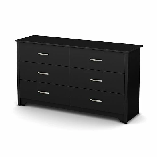 South Shore Fusion 6-Drawer Double Dresser Gray Oak 3 South Shore Fusion 6-Drawer Double Dresser Gray Oak