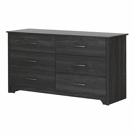 South Shore Fusion 6-Drawer Double Dresser Gray Oak 8 South Shore Fusion 6-Drawer Double Dresser Gray Oak - Image 6