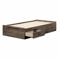 South Shore Ulysses Mates Bed With 3 Drawers Fall Oak -South Shore shop unnamed file 327