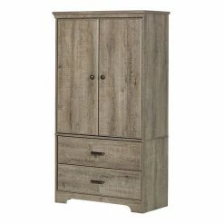 South Shore Versa 2-Door Armoire With Drawers Weathered Oak -South Shore shop unnamed file 33