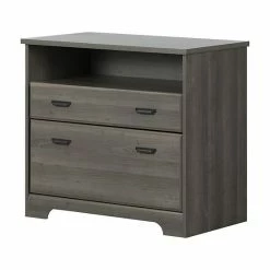 South Shore Versa 2-Drawer File Cabinet Weathered Oak -South Shore shop unnamed file 339