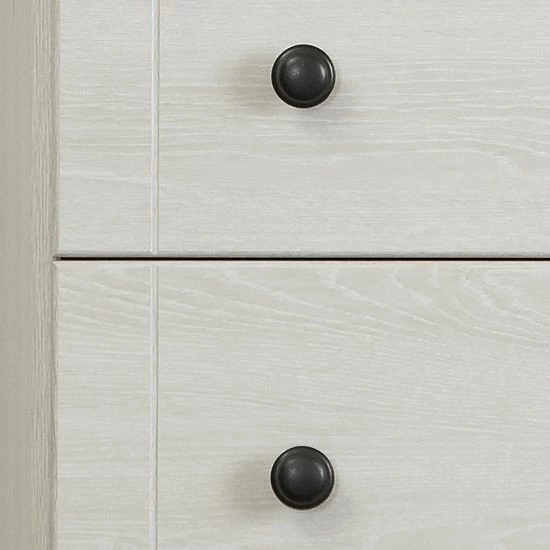 South Shore Avilla 5-Drawer Chest Dresser White 5 South Shore Avilla 5-Drawer Chest Dresser White - Image 3