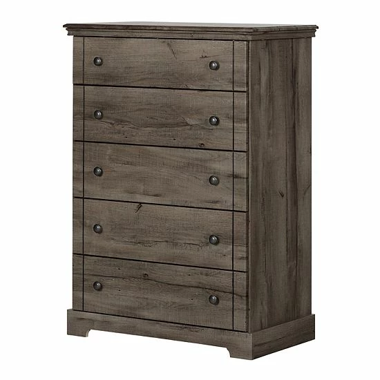 South Shore Avilla 5-Drawer Chest Dresser White 13 South Shore Avilla 5-Drawer Chest Dresser White - Image 11