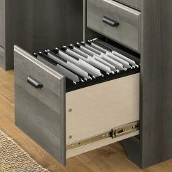 South Shore Versa Computer Office Desk With Power Bar Weathered Oak -South Shore shop unnamed file 37