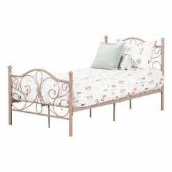 South Shore Summer Breeze Complete Metal Platform Bed White -South Shore shop unnamed file 375