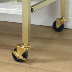 South Shore Maliza Bar Cart With Wine Storage Faux Marble Black -South Shore shop unnamed file 379