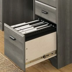 South Shore Versa Computer Office Desk With Power Bar Weathered Oak -South Shore shop unnamed file 38