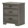 South Shore Versa Nightstand With Charging Station Gray Maple -South Shore shop unnamed file 397