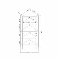 South Shore Morgan 4-Door Corner Armoire Pure White -South Shore shop unnamed file 451