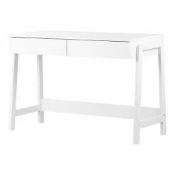 South Shore Liney Secretary Desk Charcoal Gray