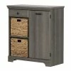 South Shore Versa 1-Door Storage Cabinet Gray Maple -South Shore shop unnamed file 509