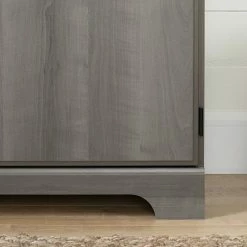South Shore Versa 1-Door Storage Cabinet Gray Maple -South Shore shop unnamed file 512
