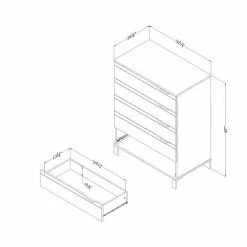 South Shore Kanagane 5-Drawer Chest -South Shore shop unnamed file 524