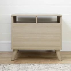 South Shore Yodi 2-Drawer Nightstand With Open Storage Soft Elm -South Shore shop unnamed file 548