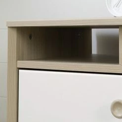 South Shore Yodi 2-Drawer Nightstand With Open Storage Soft Elm -South Shore shop unnamed file 551