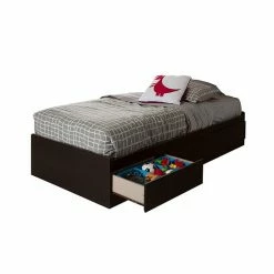 South Shore Vito Mates Bed With 3 Drawers Pure Black -South Shore shop unnamed file 592