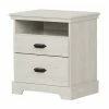South Shore Avilla 2-Drawer Nightstand White -South Shore shop unnamed file 680