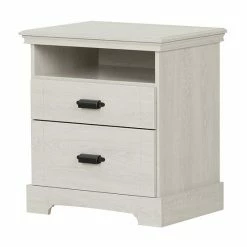 South Shore Avilla 2-Drawer Nightstand White