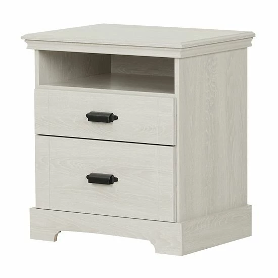 South Shore Avilla 2-Drawer Nightstand White 10 South Shore Avilla 2-Drawer Nightstand White - Image 8