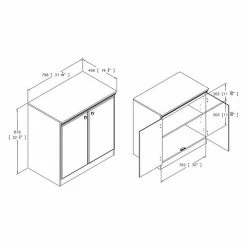 South Shore Morgan Small Storage Cabinet Pure White -South Shore shop unnamed file 692