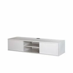 South Shore Agora Wall-Mounted Media Console Weathered Brown -South Shore shop unnamed file 705