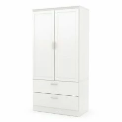 South Shore Acapella Wardrobe Cabinet Pure White