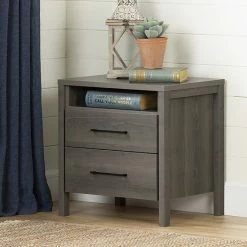 South Shore Gravity 2-Drawer Nightstand Gray 13 South Shore Gravity 2-Drawer Nightstand Gray -South Shore shop unnamed file 757
