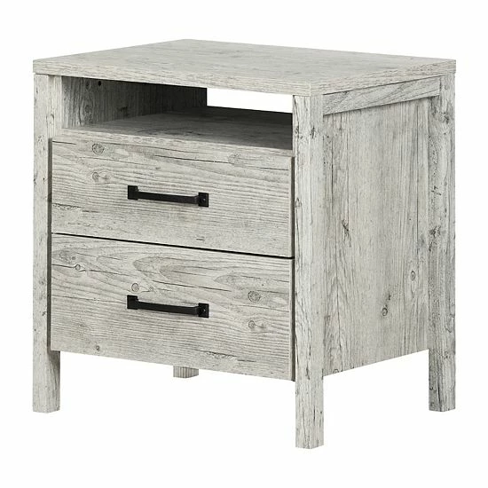 South Shore Gravity 2-Drawer Nightstand Gray 10 South Shore Gravity 2-Drawer Nightstand Gray - Image 8