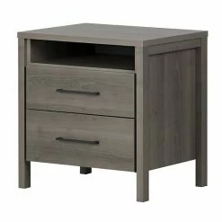 South Shore Gravity 2-Drawer Nightstand Gray 19 South Shore Gravity 2-Drawer Nightstand Gray -South Shore shop unnamed file 763