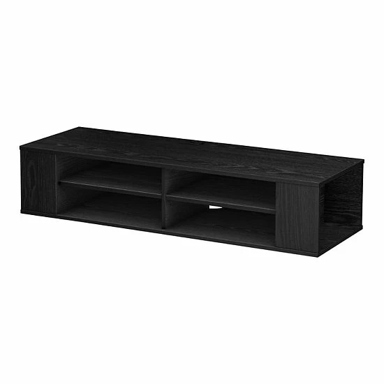South Shore City Life Wall-Mounted Media Console Natural Walnut 3 South Shore City Life Wall-Mounted Media Console Natural Walnut