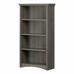 South Shore Artwork 4-Shelf Storage Bookcase Gray -South Shore shop unnamed file 779