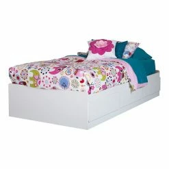 South Shore Fusion Mates Bed With 3 Drawers Pure White -South Shore shop unnamed file 799