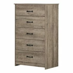 South Shore Tassio 5-Drawer Chest Weathered Oak