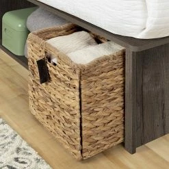 South Shore Avilla Storage Platform Bed With Wicker Baskets Brown -South Shore shop unnamed file 832