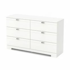 South Shore Reevo 6-Drawer Double Dresser Pure White -South Shore shop unnamed file 842