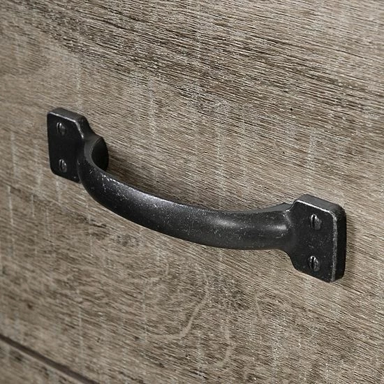 South Shore Tassio 1-Drawer Nightstand Weathered Oak 5 South Shore Tassio 1-Drawer Nightstand Weathered Oak - Image 3