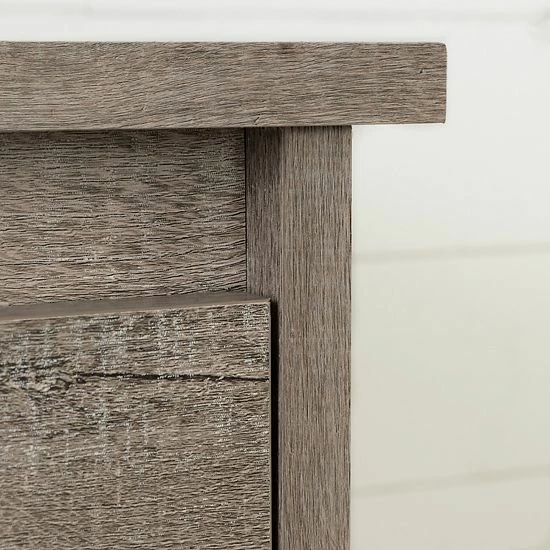 South Shore Tassio 1-Drawer Nightstand Weathered Oak 6 South Shore Tassio 1-Drawer Nightstand Weathered Oak - Image 4