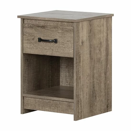 South Shore Tassio 1-Drawer Nightstand Weathered Oak 9 South Shore Tassio 1-Drawer Nightstand Weathered Oak - Image 7