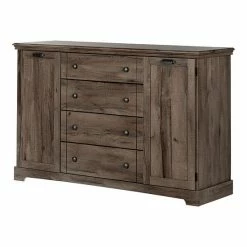 South Shore Lilak 4-Drawer Dresser With Doors Winter Oak -South Shore shop unnamed file 908