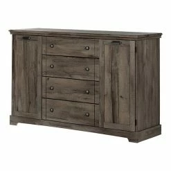 South Shore Avilla 4-Drawer Dresser With Doors Brown -South Shore shop unnamed file 920