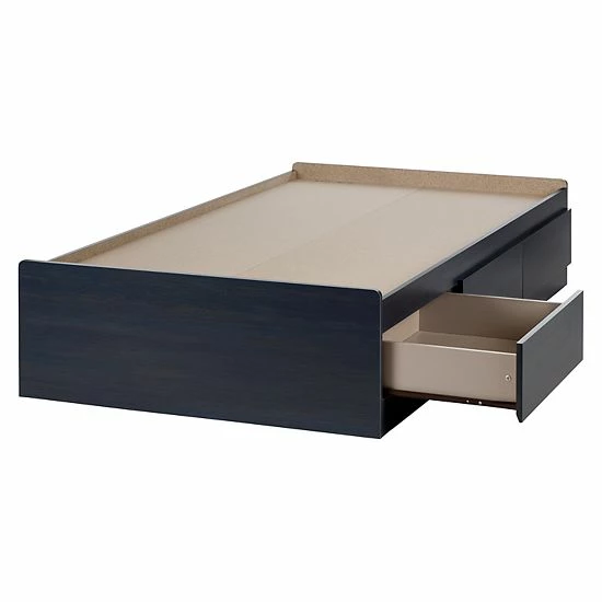 South Shore Aviron Mates Bed With 3 Drawers Blueberry 9 South Shore Aviron Mates Bed With 3 Drawers Blueberry - Image 7