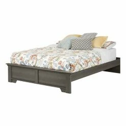 South Shore Versa Queen Platform Bed Weathered Oak -South Shore shop unnamed file 950