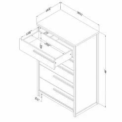 South Shore Tao 5-Drawer Chest Natural Walnut 19 South Shore Tao 5-Drawer Chest Natural Walnut -South Shore shop unnamed file 987